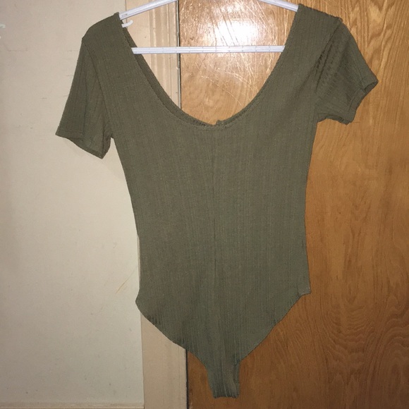 Olive bodysuit Forever 21 Medium - Picture 2 of 2